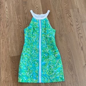 Green and blue Lily Pulitzer dress